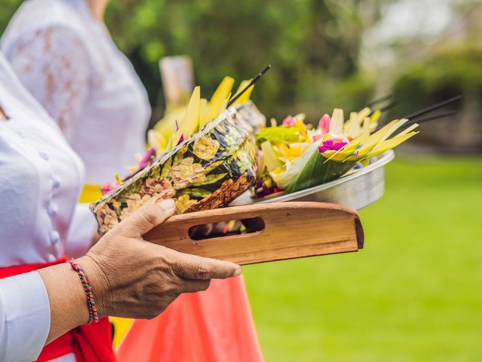 Ofrendas florales Bali