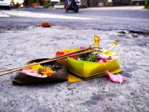 Ofrendas florales Bali
